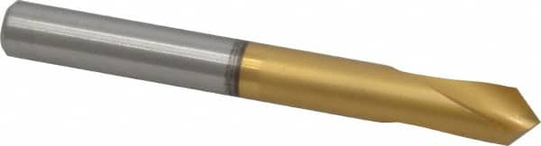 Guhring - 3/8" Body Diam, 90°, 89mm OAL, High Speed Steel Spotting Drill - Top Tool & Supply