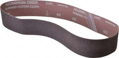 Norton - 2" Wide x 30" OAL, 60 Grit, Aluminum Oxide Abrasive Belt - Aluminum Oxide, Medium, Coated, Series R228 - Top Tool & Supply