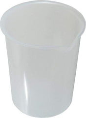 Bel-Art - 600 ml Polypropylene Graduated Beaker - 100 ml Graduation, 4-19/64" Diam x 5" High - Top Tool & Supply