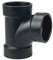 NIBCO - 6 x 6 x 4", ABS Drain, Waste & Vent Pipe Sanitary Tee - Hub x Hub x Hub - Top Tool & Supply