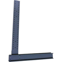 Made in USA - 12' High Single Sided Upright Cantilever Rack - 12,600 Lb Capacity, 38" Base Length - Top Tool & Supply