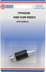 Coilhose Pneumatics - Blow Gun Safety High Flow Nozzle - 1/2-27 UNS, 2" Long, Aluminum - Top Tool & Supply