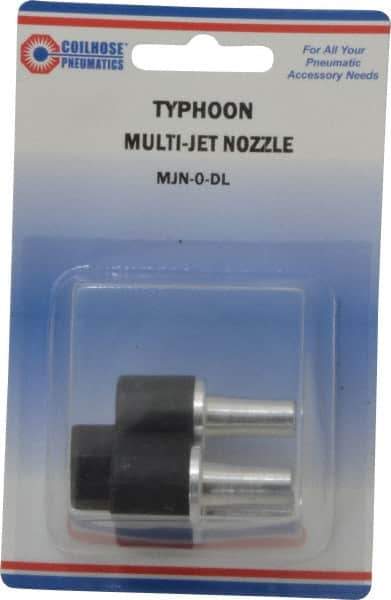 Coilhose Pneumatics - Blow Gun Multi-Jet Nozzle - 1/2-27 UNS, 2" Long - Top Tool & Supply