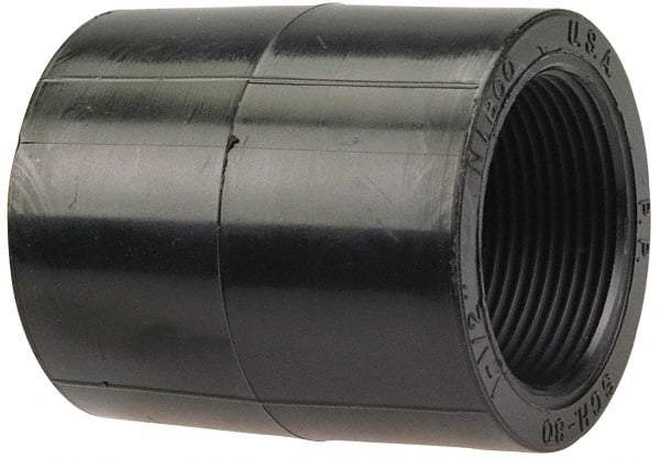 NIBCO - 2" Polypropylene Plastic Pipe Socket Coupling - Schedule 80, S x S End Connections - Top Tool & Supply