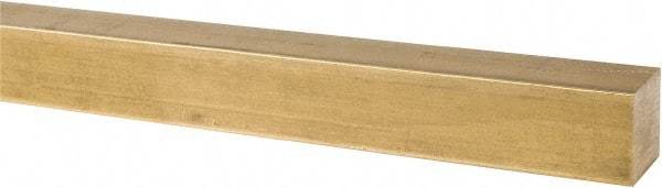 Value Collection - 1 Inch Square x 36 Inch Long, Brass Square Bar - Alloy 360 - Top Tool & Supply