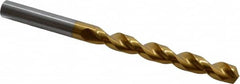 Jobber Length Drill Bit: 0.3543″ Dia, 130 °, Cobalt TiN Finish, Right Hand Cut, Parabolic Flute, Straight-Cylindrical Shank