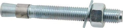 Red Head - 3/4 Inch Diameter, 3/4-10 Inch Thread, 6-1/4 Inch Overall Length, Grade 3, Wedge Expansion Concrete Anchor - Steel, Zinc Plated, 4-3/8 Inch Thread Length, Tie Wire Head, 3/4 Inch Drill - Top Tool & Supply