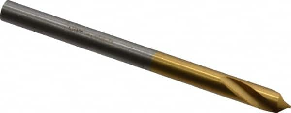 Guhring - 4mm Body Diam, 90°, 55mm OAL, High Speed Steel Spotting Drill - Top Tool & Supply