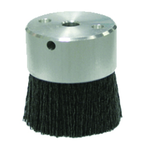 3" Diameter - Maximum Density Crimped Filament MINIATURE Disc Brush - 0.043/120 Grit - Top Tool & Supply