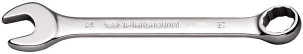 Facom - 6mm 12 Point Offset Combination Wrench - 15° Offset Angle, 3-9/16" OAL, Steel, Satin Finish - Top Tool & Supply