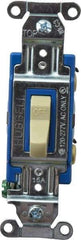 Hubbell Wiring Device-Kellems - 1 Pole, 120 to 277 VAC, 15 Amp, Industrial Grade, Toggle, Wall and Dimmer Light Switch - 1-5/16 Inch Wide x 4-1/16 Inch High - Top Tool & Supply