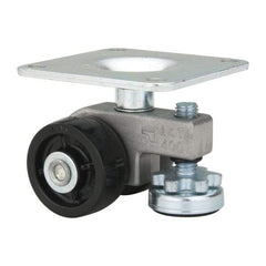 Sunnex - 13/16" Wide, Nylon Swivel Caster - 400 Lb Capacity, Top Plate Mount, 3.54" x 3.54" Plate, Ball Bearing - Top Tool & Supply