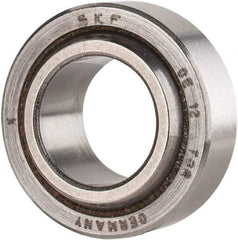 SKF - 12mm Bore Diam, 3,375 Lb Dynamic Capacity, Spherical Plain Bearing - 6,749 Lb Static Load Capacity - Top Tool & Supply