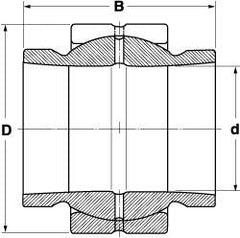 SKF - 100mm Bore Diam, 137,250 Lb Dynamic Capacity, Spherical Plain Bearing - Exact Industrial Supply