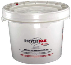 Recyclepak - 13 Inch Deep, Battery Container - 15 Inch Diameter, 50 Lb. Capacity, 3.5 Gallon Pail - Top Tool & Supply