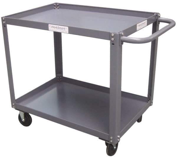 Value Collection - 2,000 Lb Capacity, 24" Wide x 48" Long x 36-1/4" High Service Cart - 2 Shelf, Steel - Top Tool & Supply