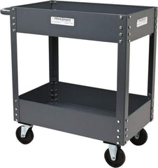 Value Collection - 1,200 Lb Capacity, 18" Wide x 30" Long x 34-5/8" High Service Cart - 2 Shelf, Steel - Top Tool & Supply