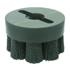 4" Diameter - Maximum Density SHELL- MILL HOLDER Crimped Filament Disc Brush - 0.055/80 Grit - Top Tool & Supply