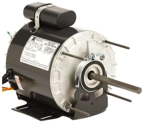 US Motors - 1/3 hp, TENV Enclosure, Auto Thermal Protection, 1,075 RPM, 230 Volt, 60 Hz, Industrial Electric AC/DC Motor - Size 48 Frame, Hub/Stud Mount, 2 Speed, Ball Bearings, 2.4 Full Load Amps, B Class Insulation, Reversible - Top Tool & Supply