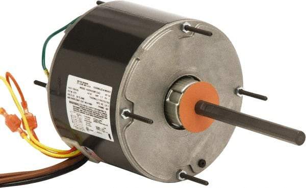 US Motors - 1/2 hp, TEAO Enclosure, Auto Thermal Protection, 1,075 RPM, 208-230 Volt, 60 Hz, Industrial Electric AC/DC Motor - Size 48 Frame, Hub Mount, 1 Speed, Ball Bearings, 5.1-5.8 Full Load Amps, B Class Insulation, CCW Lead End - Top Tool & Supply