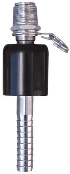 SuperKlean - NPT x 1/2" Hose Barb, Ball Type Swivel Hose Adapter - Stainless Steel - Top Tool & Supply