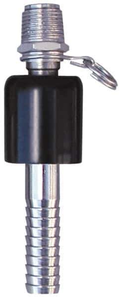 SuperKlean - NPT x 5/8" Hose Barb, Ball Type Swivel Hose Adapter - Stainless Steel - Top Tool & Supply