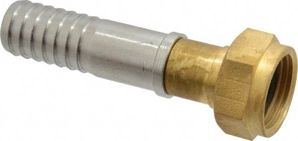 SuperKlean - 3/4 FGHT x 3/4" Hose Barb, FGHT x Hose Barb Swivel - Brass & Stainless Steel - Top Tool & Supply