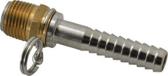 SuperKlean - 1/2 NPT x 1/2" Hose Barb, Swivel Hose Adapter - Brass & Stainless Steel - Top Tool & Supply