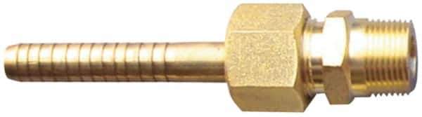 SuperKlean - NPT x 1/2" Hose Barb, 3 Piece Mixer Adapter - Brass - Top Tool & Supply