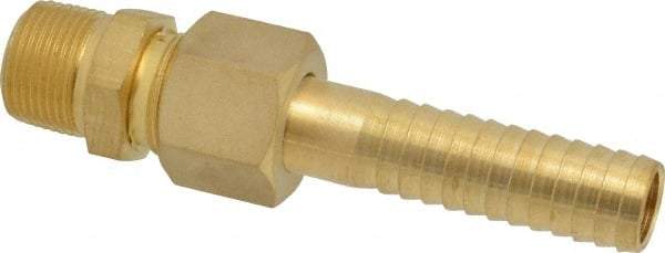 SuperKlean - NPT x 3/4" Hose Barb, 3 Piece Mixer Adapter - Brass - Top Tool & Supply