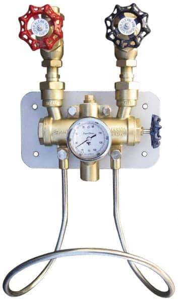 SuperKlean - 150 Max psi, Bronze Water Mixing Valve & Unit - FNPT End Connections - Top Tool & Supply