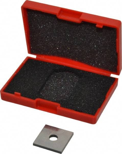 Value Collection - 0.103" Square Steel Gage Block - Accuracy Grade 0, Includes NIST Traceability Certification - Top Tool & Supply