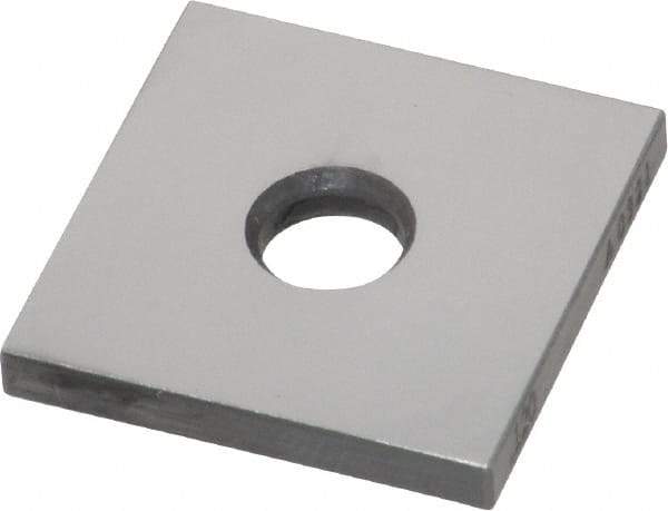 Value Collection - 0.12" Square Steel Gage Block - Accuracy Grade 0, Includes NIST Traceability Certification - Top Tool & Supply