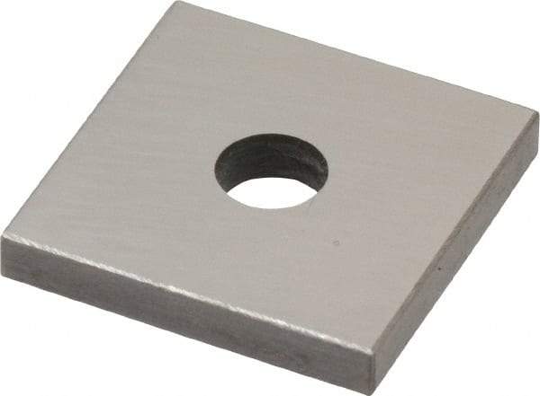 Value Collection - 0.141" Square Steel Gage Block - Accuracy Grade 0, Includes NIST Traceability Certification - Top Tool & Supply