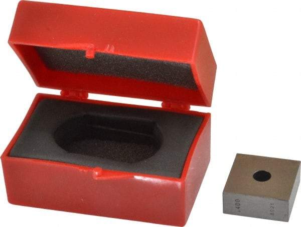 Value Collection - 0.4" Square Steel Gage Block - Accuracy Grade 0, Includes NIST Traceability Certification - Top Tool & Supply