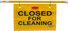 Rubbermaid - "Closed for Cleaning", 13" Long x 50" Wide, Safety Sign - Use for Accident Prevention - Top Tool & Supply