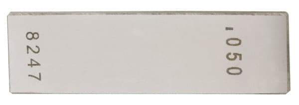 Value Collection - 0.1006" Rectangular Steel Gage Block - Accuracy Grade AS-1, Includes NIST Traceability Certification - Top Tool & Supply