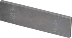 Value Collection - 0.053" Rectangular Steel Gage Block - Accuracy Grade 0 - Top Tool & Supply