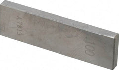 Value Collection - 0.1" Rectangular Steel Gage Block - Accuracy Grade 0, Includes NIST Traceability Certification - Top Tool & Supply