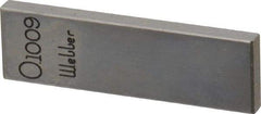 Value Collection - 0.1009" Rectangular Steel Gage Block - Accuracy Grade 0, Includes NIST Traceability Certification - Top Tool & Supply