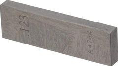 Value Collection - 0.123" Rectangular Steel Gage Block - Accuracy Grade 0, Includes NIST Traceability Certification - Top Tool & Supply