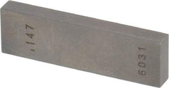 Value Collection - 0.147" Rectangular Steel Gage Block - Accuracy Grade 0, Includes NIST Traceability Certification - Top Tool & Supply