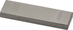 Value Collection - 0.115" Rectangular Steel Gage Block - Accuracy Grade AS-1, Includes NIST Traceability Certification - Top Tool & Supply