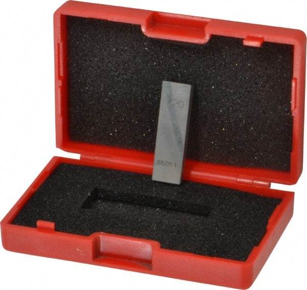 Value Collection - 0.12" Rectangular Steel Gage Block - Accuracy Grade AS-1, Includes NIST Traceability Certification - Top Tool & Supply