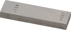 Value Collection - 0.134" Rectangular Steel Gage Block - Accuracy Grade AS-1, Includes NIST Traceability Certification - Top Tool & Supply