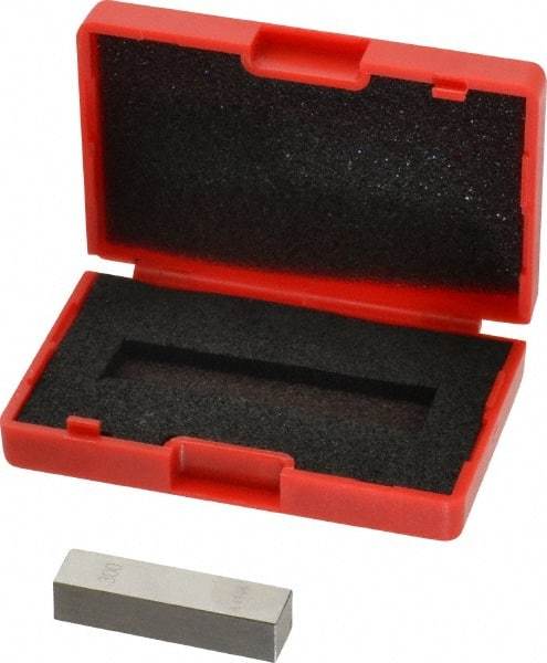 Value Collection - 0.3" Rectangular Steel Gage Block - Accuracy Grade AS-1, Includes NIST Traceability Certification - Top Tool & Supply