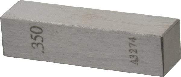 Value Collection - 0.35" Rectangular Steel Gage Block - Accuracy Grade AS-1, Includes NIST Traceability Certification - Top Tool & Supply