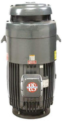 US Motors - 60 hp, TEFC Enclosure, No Thermal Protection, 1,775 RPM, 230/460 Volt, 60 Hz, Three Phase Standard Efficient Motor - Size 364 Frame, Vertical Mount, 1 Speed, Ball Bearings, 141/71 Full Load Amps, F Class Insulation, Reversible - Top Tool & Supply