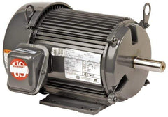 US Motors - 1.5 hp, TEFC Enclosure, No Thermal Protection, 1,770 RPM, 460 Volt, 60 Hz, Three Phase Premium Efficient Motor - Size 182 Frame, Rigid Mount, 2 Speed, Ball Bearings, 2.7 Full Load Amps, F Class Insulation, Reversible - Top Tool & Supply