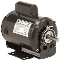 US Motors - 1/4 hp, ODP Enclosure, Auto Thermal Protection, 1,725 RPM, 115 Volt, 60 Hz, Industrial Electric AC/DC Motor - Size 48 Frame, Ring Mount, 1 Speed, Sleeve Bearings, 5.1 Full Load Amps, B Class Insulation, Reversible - Top Tool & Supply